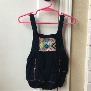 Adorable embroidered bib shorts